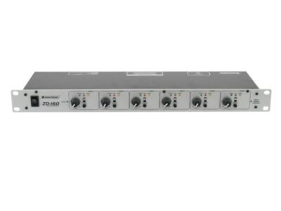 Omnitronic ZD-160, zónový distributor, stříbrný