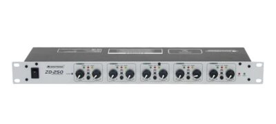 Omnitronic ZD-250, zónový distributor, stříbrná
