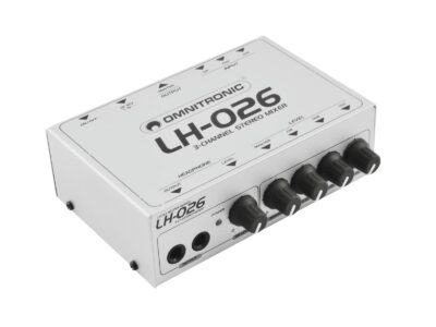 Omnitronic LH-026, mini mixážní pult 3-kanálový stereo