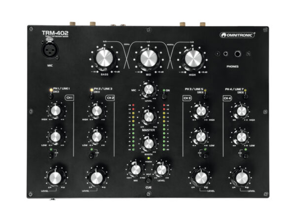 Omnitronic TRM-402, 4-kanálový mixážní pult