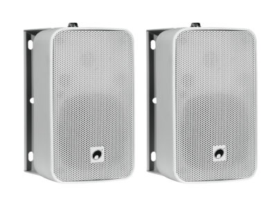 Omnitronic ODP-204T nástěnný 4" reproduktor 40W, 100V, IP65, bílý, cena / pár
