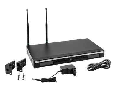 Relacart UR-222D mikrofonní 2-kanálový UHF přijímač