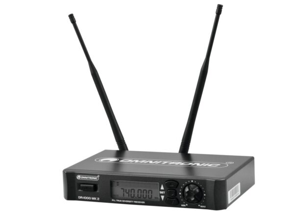 Omnitronic DR-1000 MK2, bezdrátový přijímač UHF