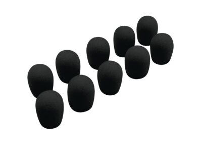 Omnitronic UHF-100 mikrofonní protivětrné kryty, černé, 10ks