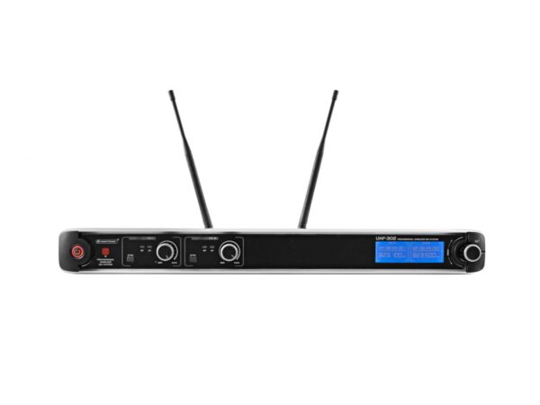 Omnitronic UHF-302, 2-kanálový bezdrátový mikrofonní set 823-832 MHz / 863-865 MHz - Image 2