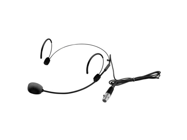 Omnitronic UHF-300 náhlavní mikrofon, černý