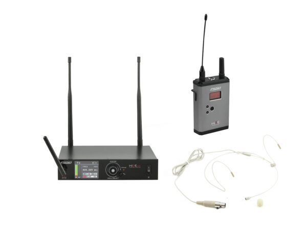 PSSO Set WISE ONE+BP+ náhlavní mikr., 1-kanálový bezdrátový mikrofonní set 638-668 MHz