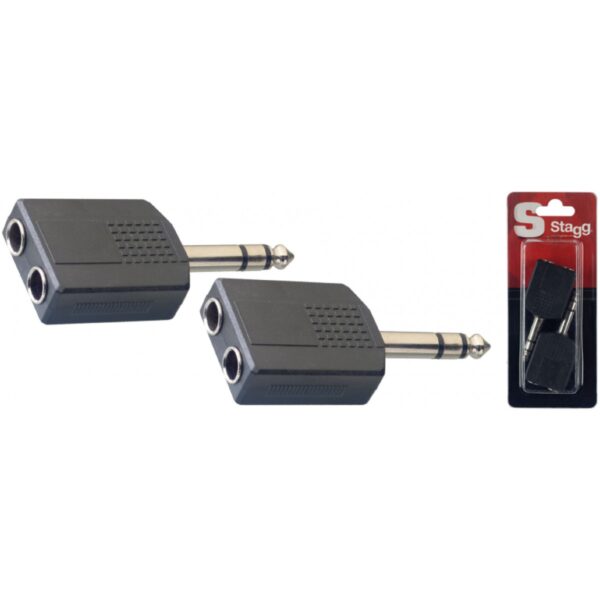 Stagg AC-PMS2PFH adaptér, 2 x jack samice na 1 x jack samec, 2 kusy - Image 2