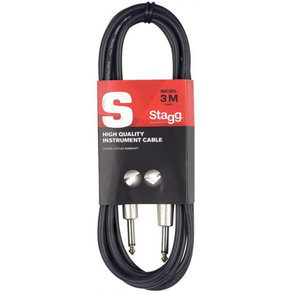 Stagg SGC3DL, kabel JACK/JACK, 3m - Obrázek 2