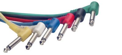 Stagg SPC015L E, kabely propojovací 6x JACK/JACK, 0,15m