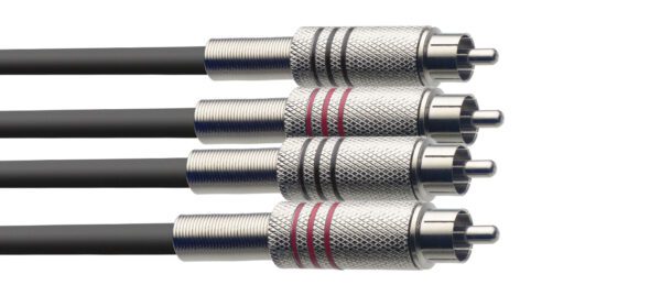 Stagg STC060C, kabel 2x RCA/2X RCA, 60cm