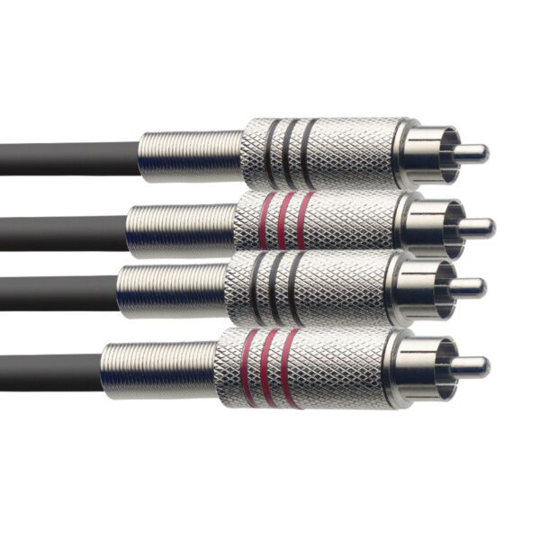 Stagg STC060C, kabel 2x RCA/2X RCA, 60cm - Image 2