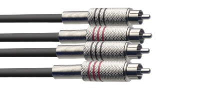 Stagg STC3C, kabel 2x RCA/2x RCA, 3 m