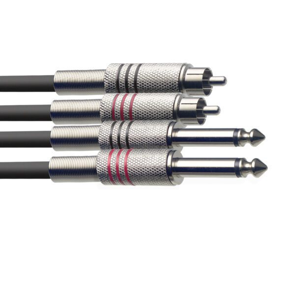 Stagg STC3PCM, kabel 2x RCA/2x JACK, 3m - Image 2