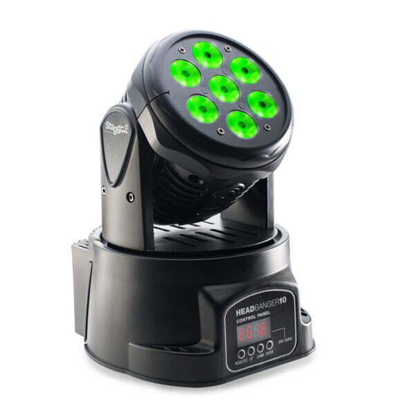 Stagg SLI MHW HB10-0, 7x10W RGBW, DMX, otočná hlavice - Image 2