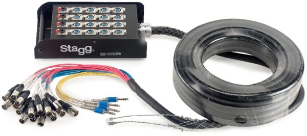 Stagg SSB-15/16X4PH, multicore kabel se stageboxem, 15 m