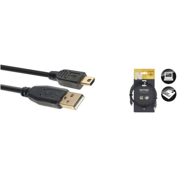 Stagg NCC1,5UAUNA, USB kabel/A-MINI A 2.0 1,5m - Image 2