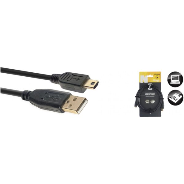 Stagg NCC3UAUNA, kabel USB 2.0 USB/USB, 3m - Image 2