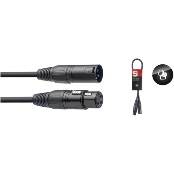 Stagg SDX0,5, DMX kabel 3-pin XLR/XLR, 0,5m - Image 2