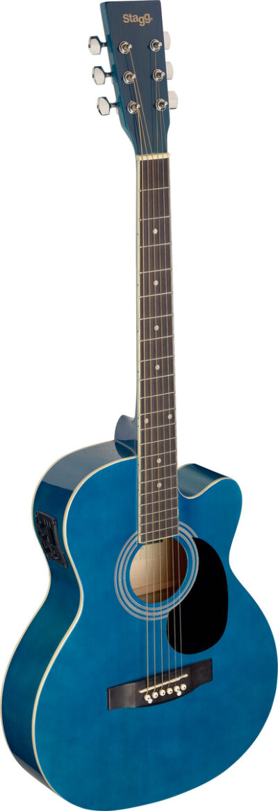 Stagg SA20ACE-BLUE, elektroakustická kytara typu Auditorium