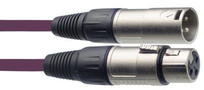Stagg SMC3 CPP, mikrofonní kabel XLR/XLR, 3m, fialový