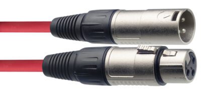 Stagg SMC3 CRD, mikrofonní kabel XLR/XLR, 3m, červený