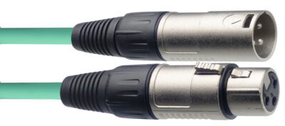 Stagg SMC10 CGR, mikrofonní kabel XLR/XLR, 10m, zelený