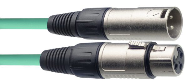 Stagg SMC10 CGR, mikrofonní kabel XLR/XLR, 10m, zelený