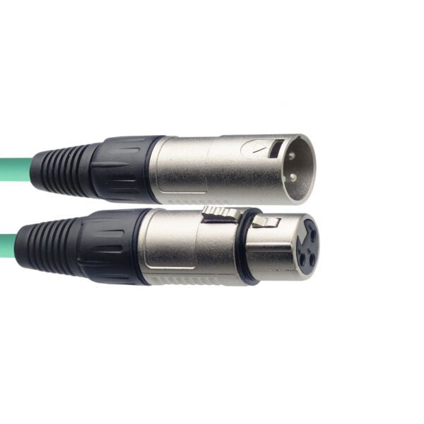Stagg SMC10 CGR, mikrofonní kabel XLR/XLR, 10m, zelený - Obrázek 2