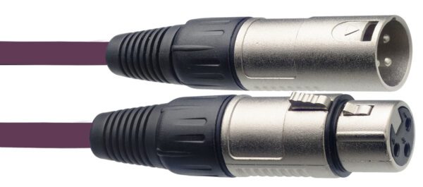 Stagg SMC10 CPP, mikrofonní kabel XLR/XLR, 10m, fialový