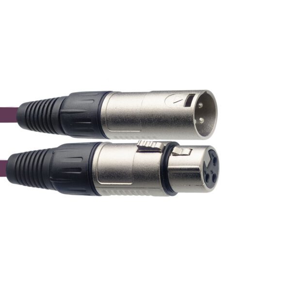 Stagg SMC10 CPP, mikrofonní kabel XLR/XLR, 10m, fialový - Image 2