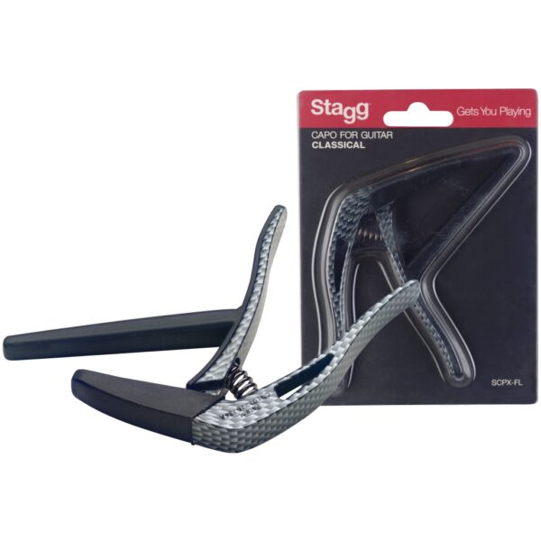 Stagg SCPX-FL CARBON, kapodastr pro klasickou kytaru, karbon - Image 2