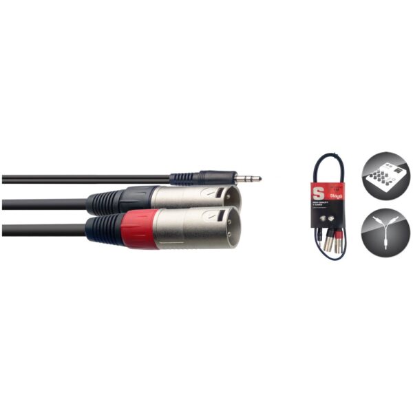Stagg SYC1/MPS2XM Y-kabel - Image 2
