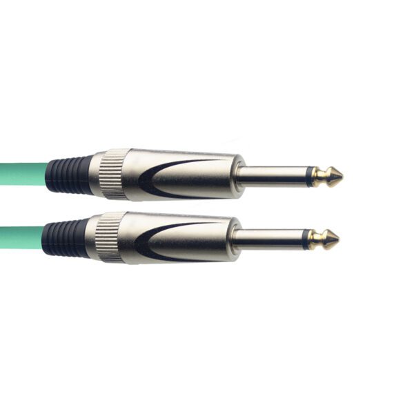Stagg SGC3DL CGR, kabel JACK/JACK, 3 m, zelený - Obrázek 2