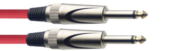 Stagg SGC3DL CRD, kabel JACK/JACK, 3 m, červený