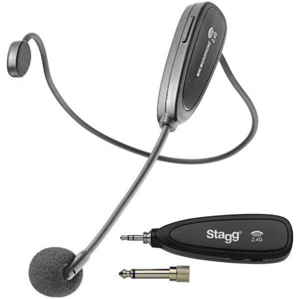 Stagg SUW 12H-BK, bezdrátový náhlavní mikrofonní set 2,4 GHz UHF - Image 2