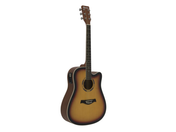 Dimavery DR-520, elektroakustická kytara typu Dreadnought, sunburst