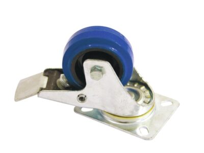 Otočná kolečka Blue Wheel s brzdou, 80 mm