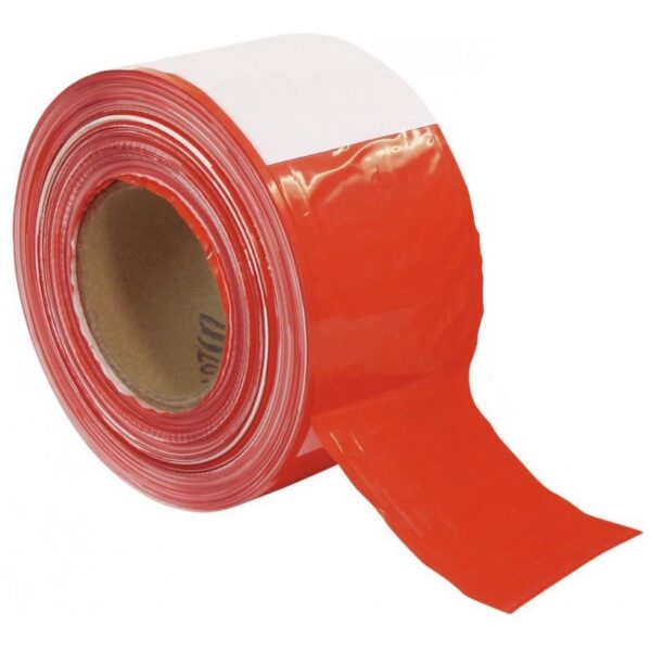 Páska PVC červeno-bílá 80mm x 500m