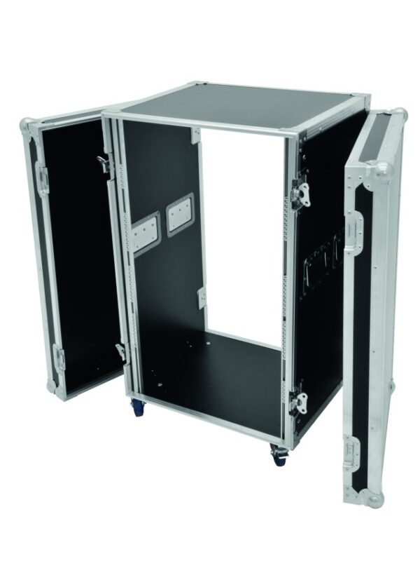 Rack Profi 10HE, hloubka 45cm, s kolečky, 9mm - Obrázek 2