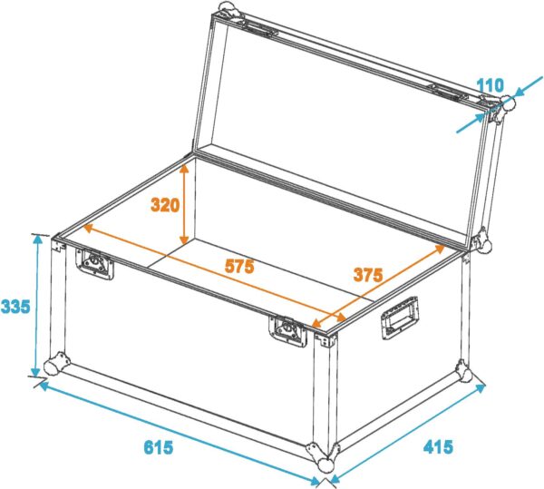 Univerzální transportní Case, 600 x 400 x 430 mm, 7 mm - Image 2