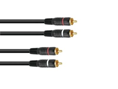 Kabel CC-09, propojovací kabel 2x 2 RCA zástrčka HighEnd, 90cm
