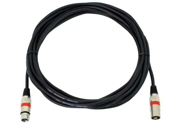 Kabel MC-75R, XLR samec/samice, symetrický, červený, 7,5 m - Image 2