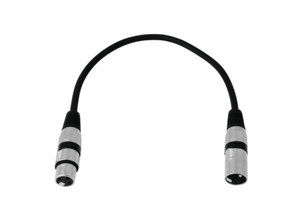 OMNITRONIC XLR Kabel 3-pin 0,2m bk - Image 2