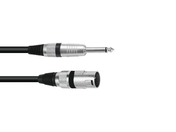 Kabel XK-09 XLR samec - Jack 6,3 mono, 0,9 m