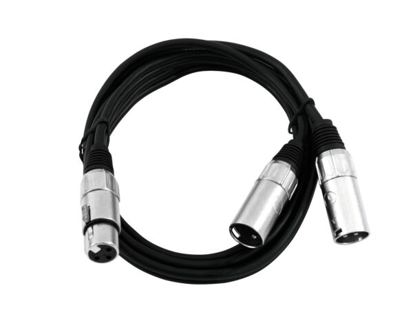 Kabel XFMM-30 XLR samice - 2x XLR samec, 3 m - Image 2