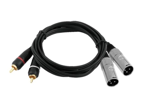 Kabel XC2-15 2x RCA - 2x XLR samec, 1,5 m - Image 2