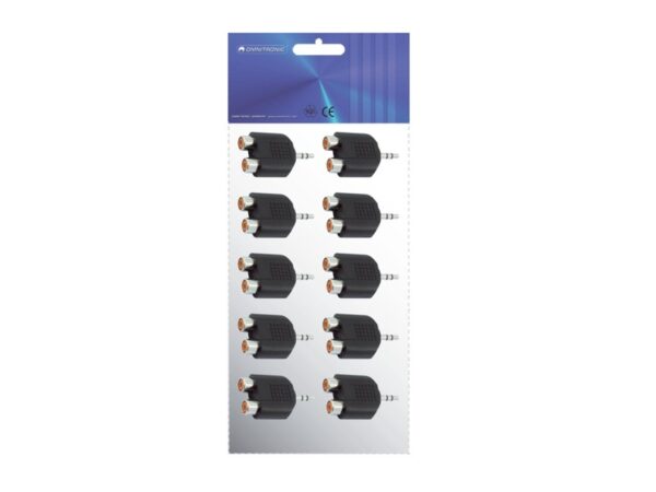 Omnitronic Redukce, 2x Cinch zásuvka - Jack 3,5mm zástrčka - Image 2