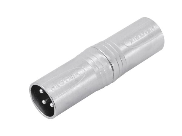 Redukce Neutrik NA3MM, XLR zástrčka - XLR zástrčka
