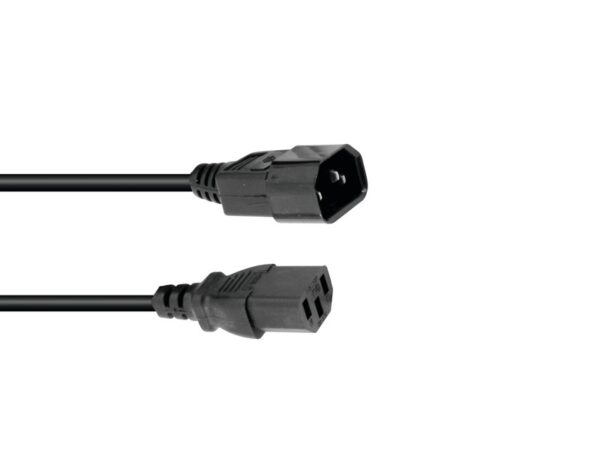 OMNITRONIC IEC Prodlužovací kabel 3x0,75 1m bk
